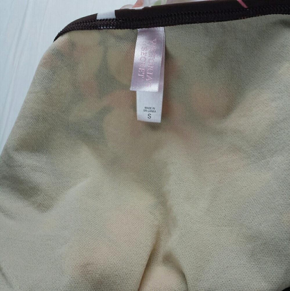Victoria's Secret Brown Floral Print Bikini 36-A - Picture 5 of 8